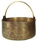Bronze bucket, Venice, by Muslim craftsmen, 16th century. Click for larger image.